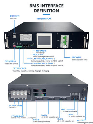 Hoge spanning BMS parallelle verbinding met Hall sensor en flexibele installatie