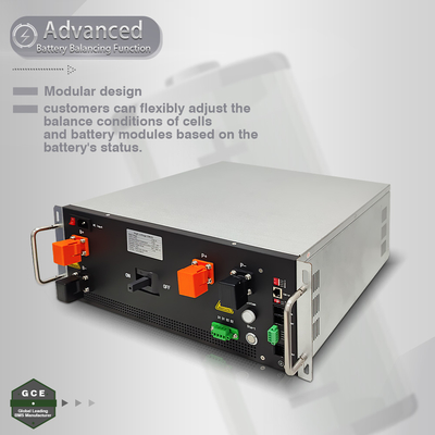 GCE BMS 768V 125A 4U Master BMS hoge spanning Lithium Passieve Balancing 19 inch BMS voor UPS Relay Contactor Protection