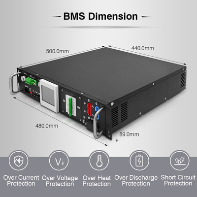 RS485 Lithiumbatterijbeheersysteem Bms 90S 288V 50A Met 12S 15S 16S 24S BMU