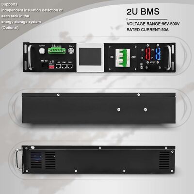 Hoogspanningsslaaf BMU 2U 19 inch Rack Cell Monitoring Unit LiFePO4 BESS ESS CAN RS485 Actief Passief Balans BMS