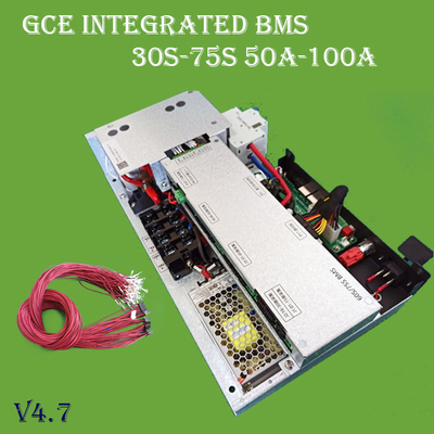 65S-75S 100A HV Bms Batterijbeheersysteem Dual Power Supply Passieve balancering