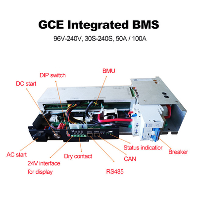 75S UPS geïntegreerd BMS, 240V 50A Master Slave BMS met Relay